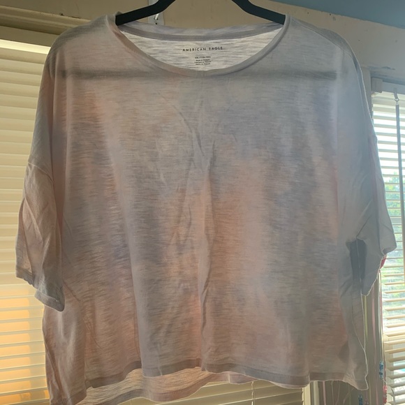 American Eagle Outfitters Tops - Cropped Pastel Tie Dye Tee, NWOT.